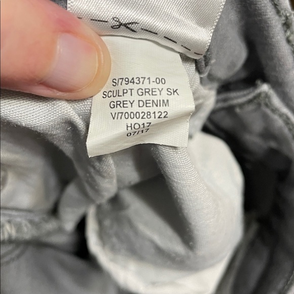 Banana Republic Sculpt Grey Denim Skinny Jeans Size 27/4P - Picture 9 of 9